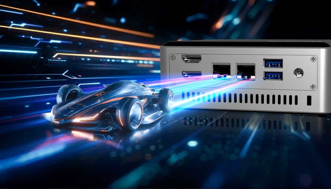 Dual High Speed LANs up to 2500Mb/s