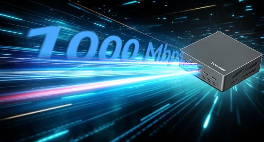 stable network connectivity 1000 Mbps speed