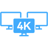 4K UHD 3-display