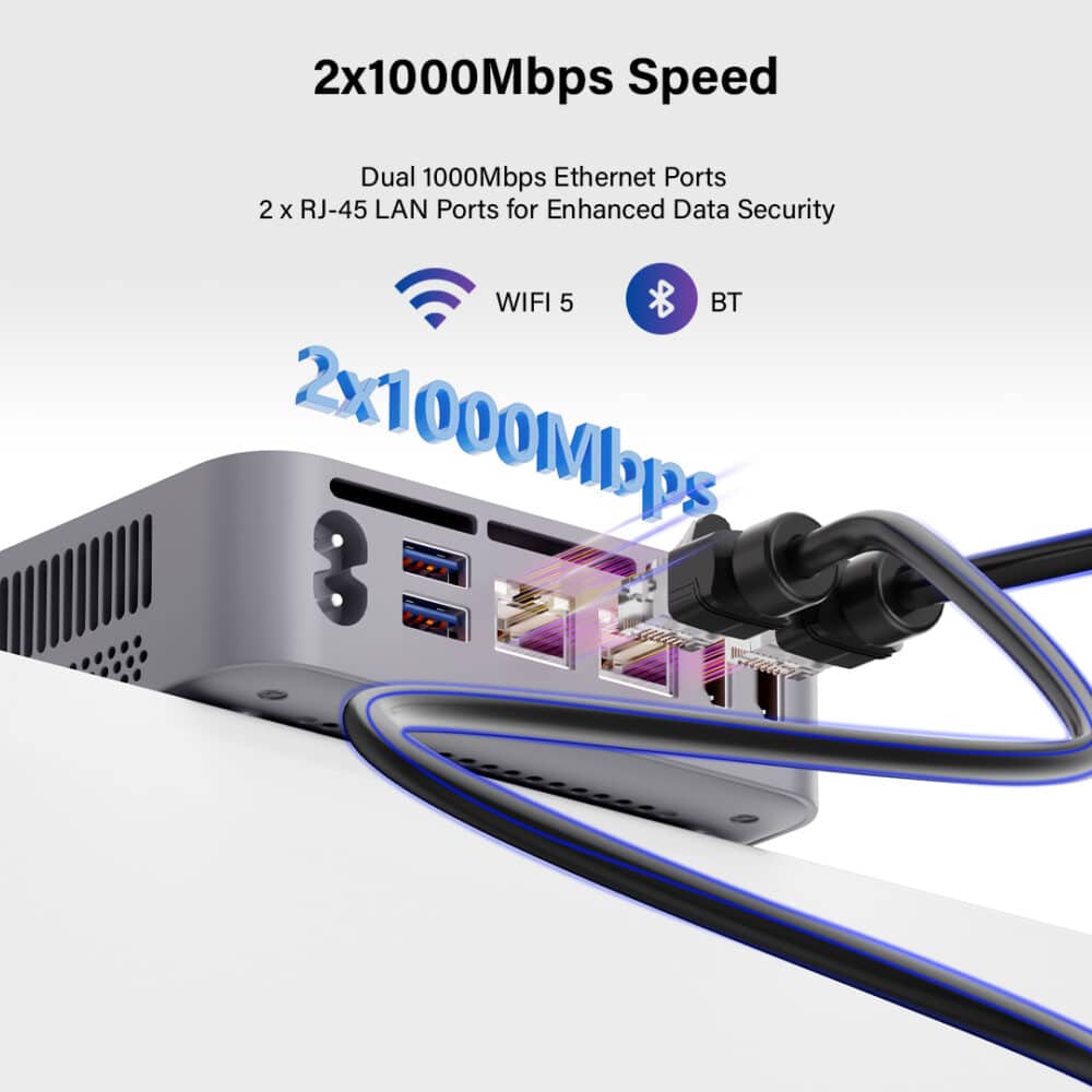 2x1000Mbps Speed