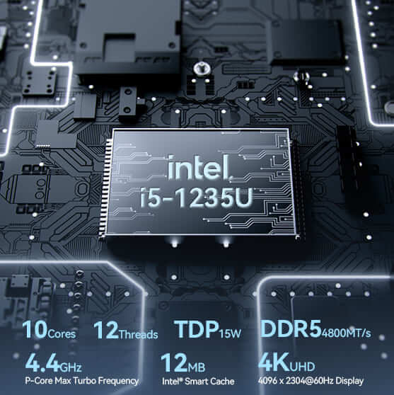 12th Generation Intel® i5-1235U processor