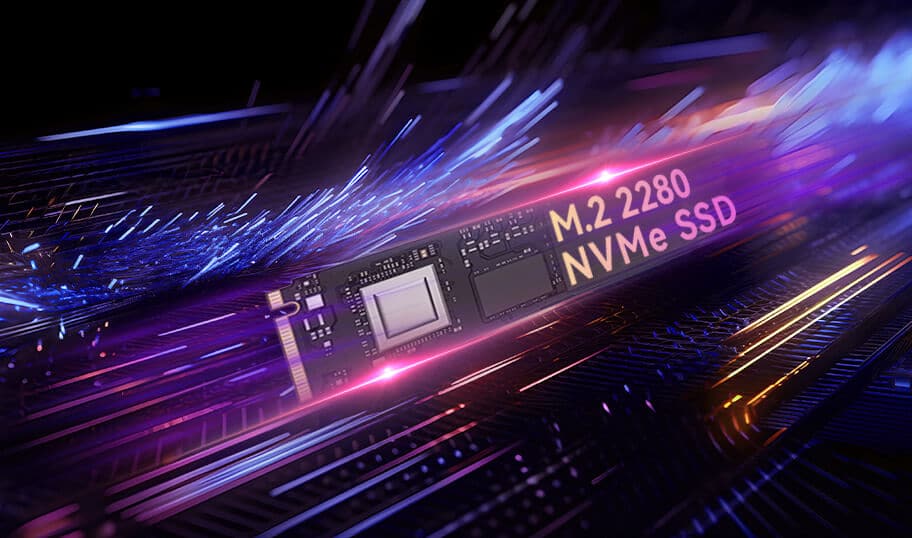 M.2 slot supports a 2280 NVMe SSD