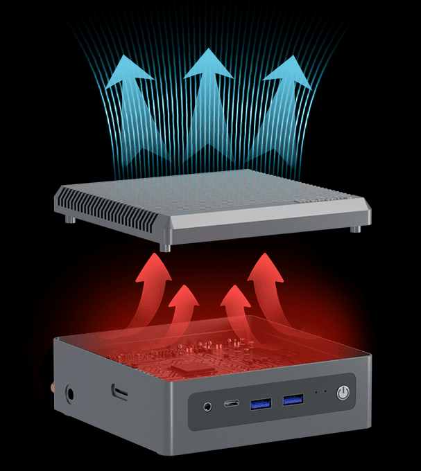 Innovative Fanless Aluminum Alloy Fins Cooling Design