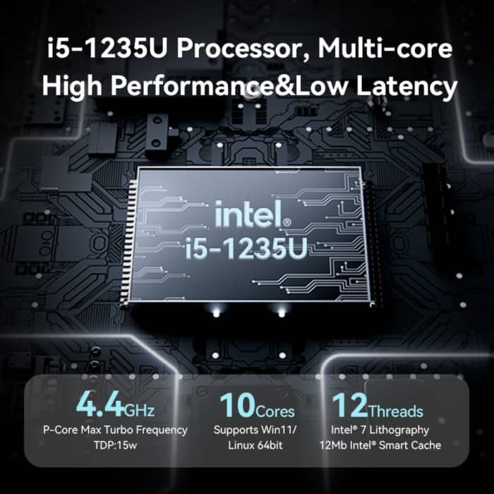 12th Generation Intel® i5-1235U processor