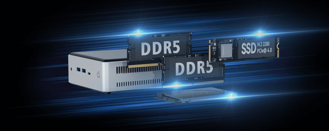 dual channel DDR5 mini pc computers
