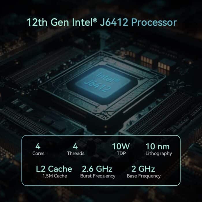 12th Gen Intel J6412 Processor